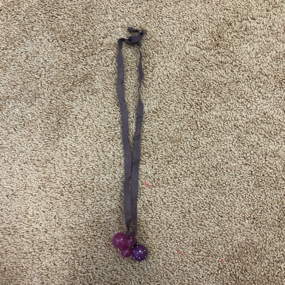 purple ball necklace